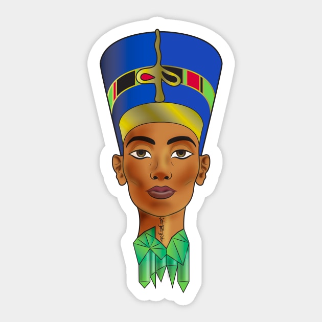 Nefertiti Sticker by Kymyst